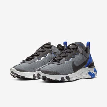 Nike React Element 55 SE - Férfi Utcai Cipő - Fekete/Kék/Fehér/Fekete